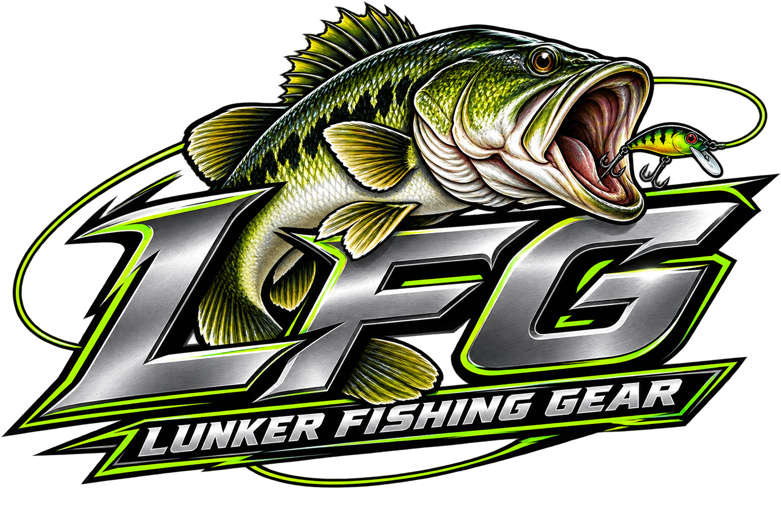 Original LFG largemouth bass artwork